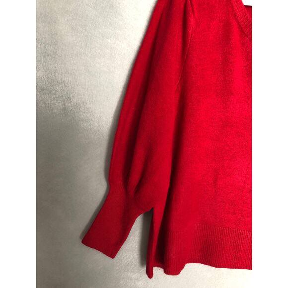 CeCe Crew Neck Sweater Women's 3X Rhinestone Bow Red NEW - Picture 2 of 9